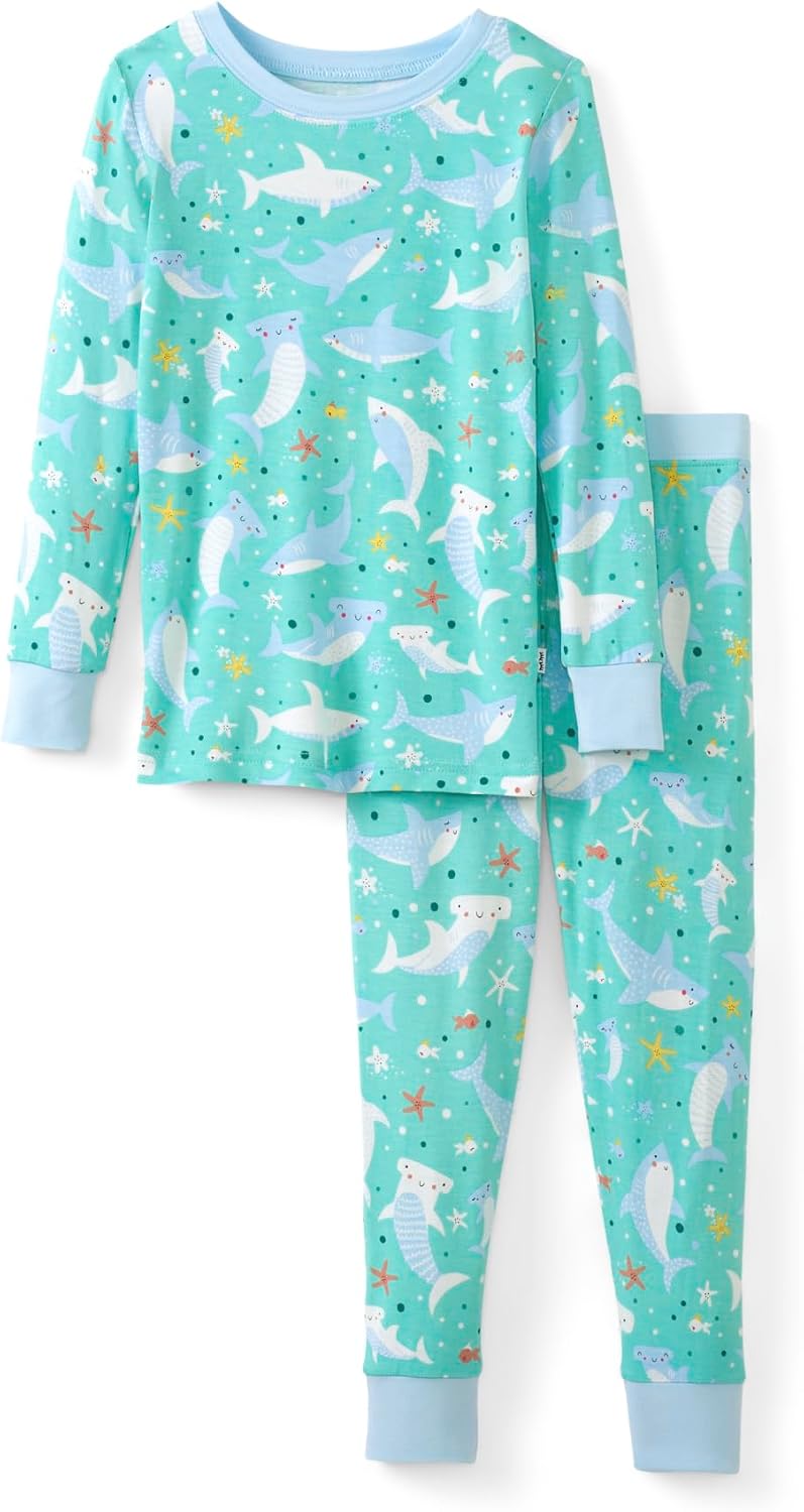 Little Sleepies Two-Piece Pajama Set, Viscose from Bamboo, Toddler Kids PJs