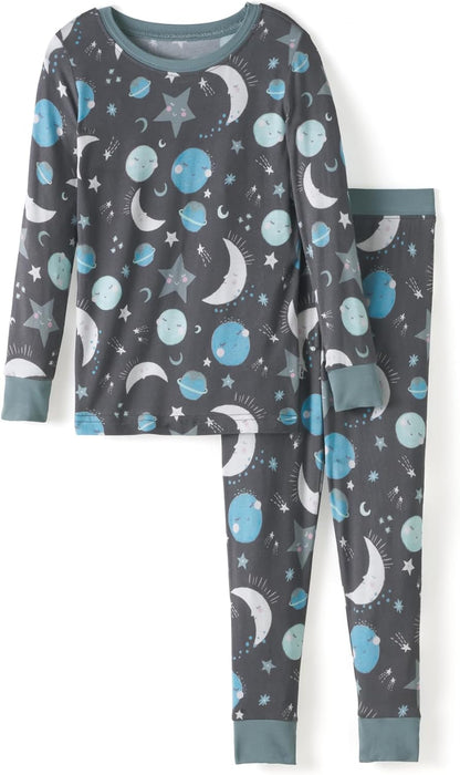 Little Sleepies Two-Piece Pajama Set, Viscose from Bamboo, Toddler Kids PJs