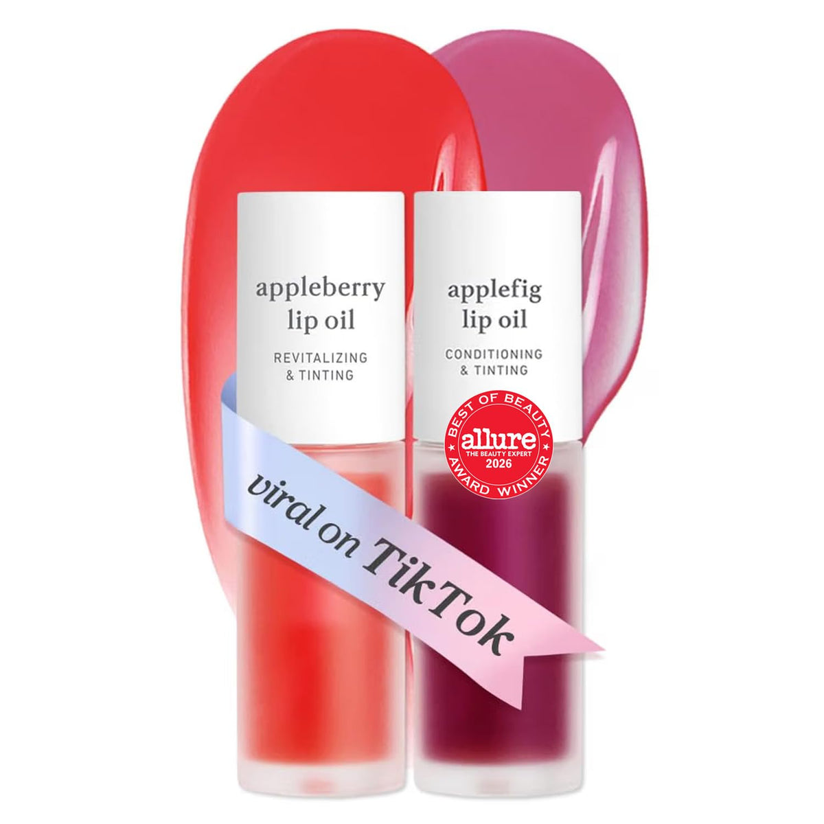 NOONI Korean Lip Oil - Applepeony - pH Color-Changing Plumping Lip Gloss