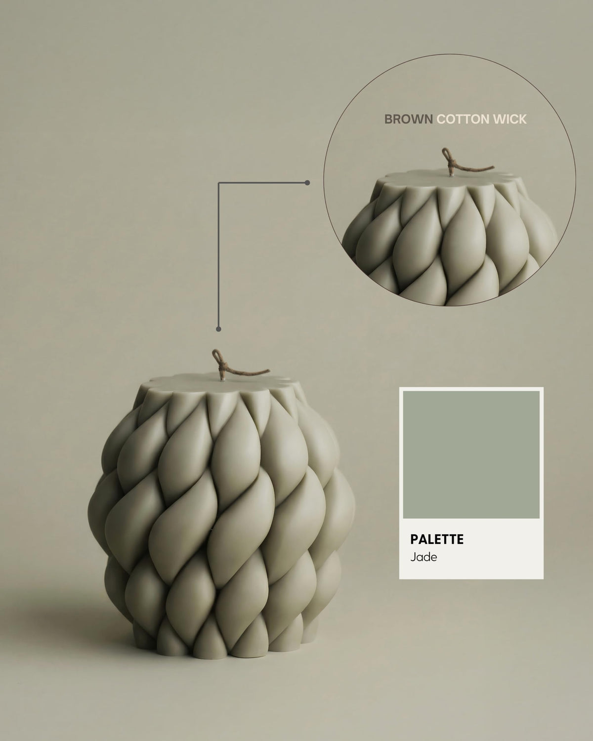 Lawa Knot Ball Candle