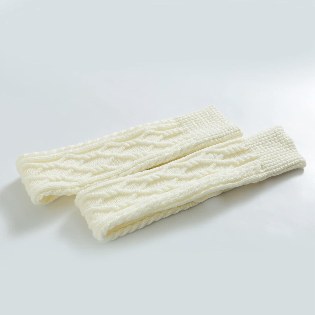 Leoparts Women's Cable Knit Thigh High Socks Over Knee Leg Warmer Stockings