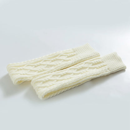Leoparts Women's Cable Knit Thigh High Socks Over Knee Leg Warmer Stockings