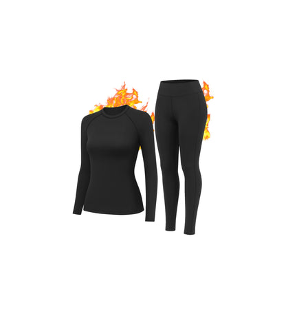 Thermal Underwear for Women Thermal Set Fleece Lined Leggings Long Johns