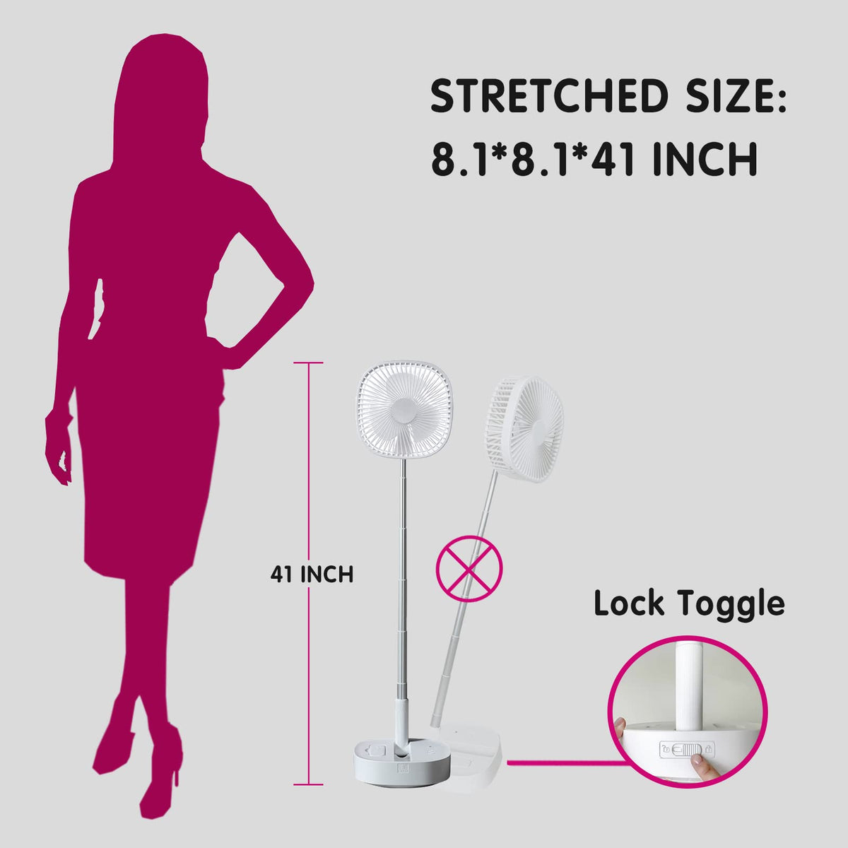 Magesh Portable Pedestal Fan
