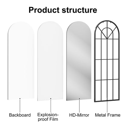 OGCAU Arched Full Length Mirror 76"x34"