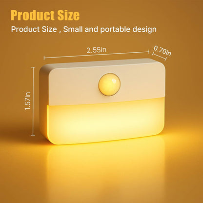 Guankai 8 Pack Motion Sensor Stair Light for Indoor, Battery Operated