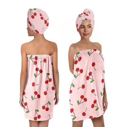 Bath Wrap and Hair Drying Towel Set – Microfiber Quick Dry