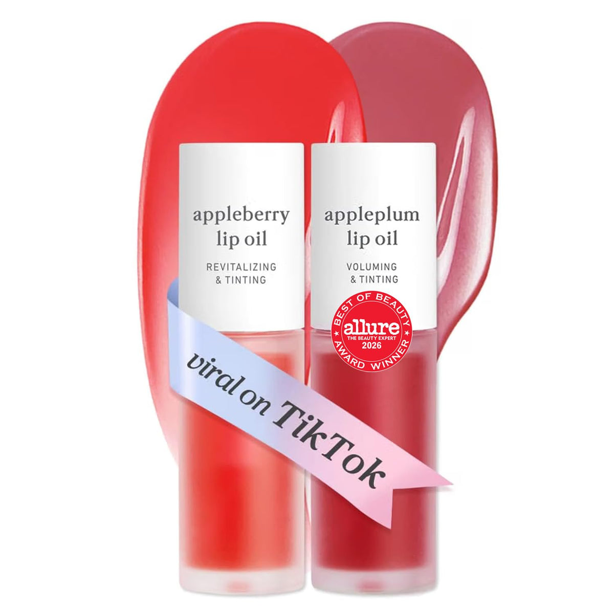 NOONI Korean Lip Oil - Applepeony - pH Color-Changing Plumping Lip Gloss
