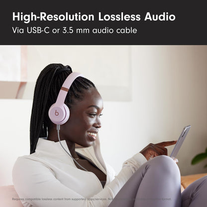 Beats Solo 4 - Wireless On-Ear Bluetooth Headphones, Up to 50-Hour Battery Life, Ultra-Lightweight Comfort