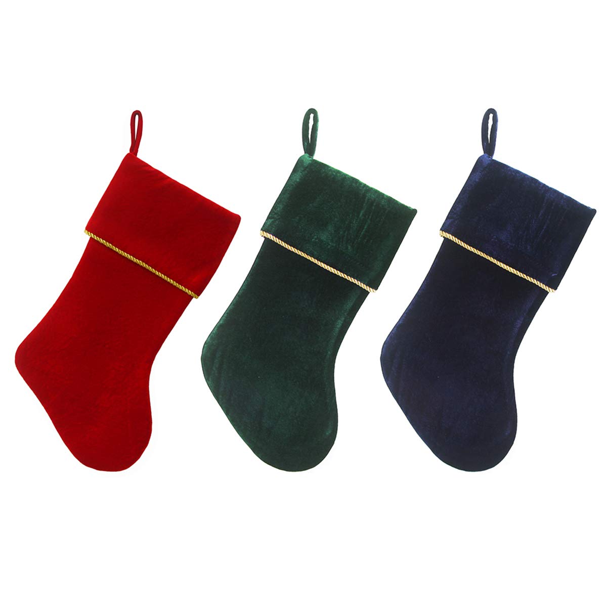 Etistta Classic 20 inch Velvet Christmas Stockings