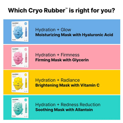 Dr.Jart+ Cryo Rubber Cooling Korean Face Mask with Serum Ampoule| Korean Skin Care | Travel Size