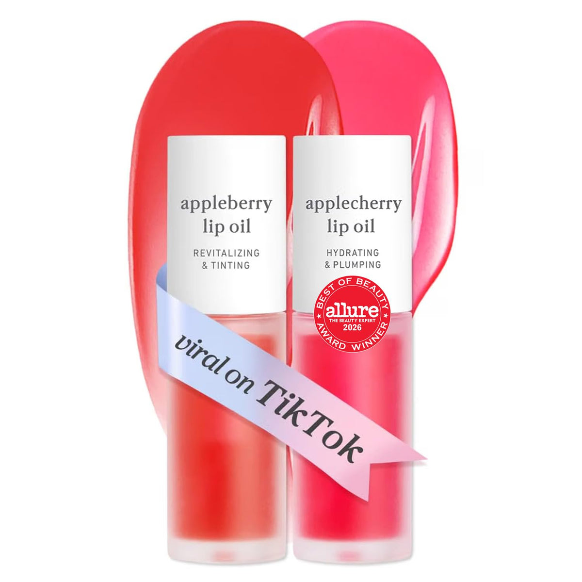 NOONI Korean Lip Oil - Applepeony - pH Color-Changing Plumping Lip Gloss