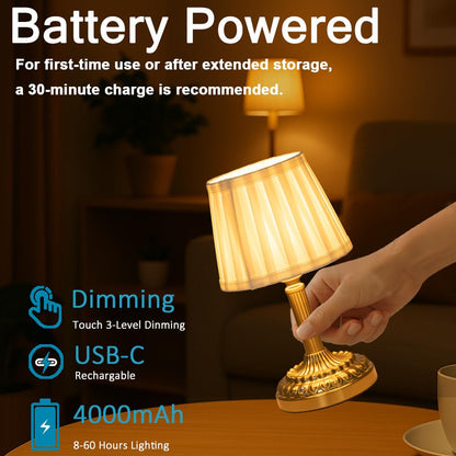 Cordless Table Lamp with Touch Control