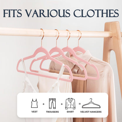 House Day Black Velvet Hangers 60 Pack