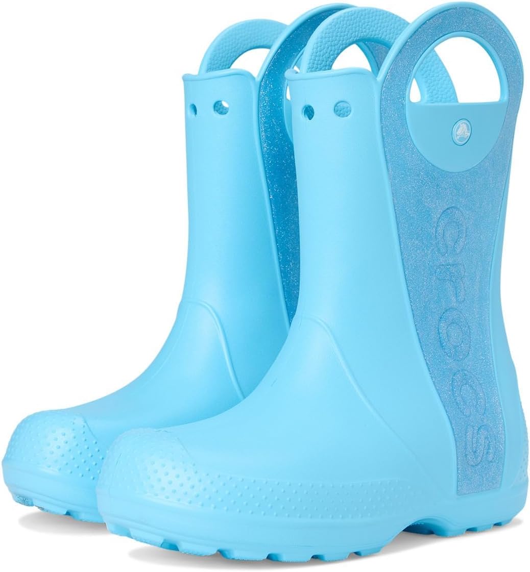 Crocs Kids' Handle It Rain Boots | Waterproof Slip On Shoes | Kids' Rain Boots