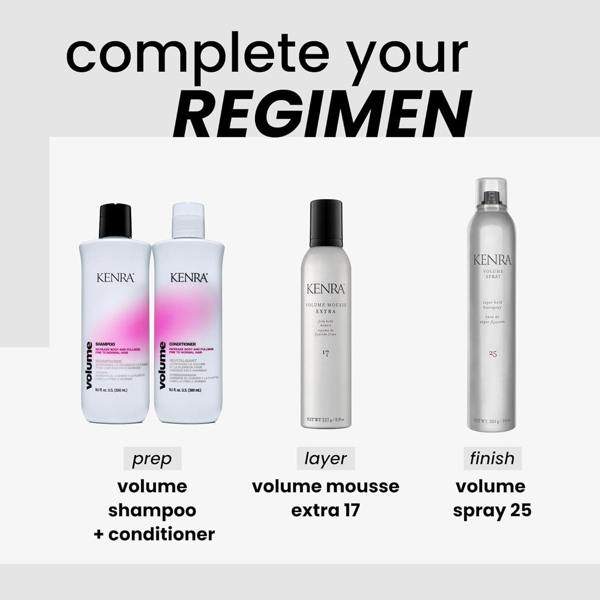 Kenra Professional Volume Spray 25 | Super Hold Finishing & Styling Hairspray | Flake-Free & Fast-Drying | Wind & Humidity Resistance | All Hair Types