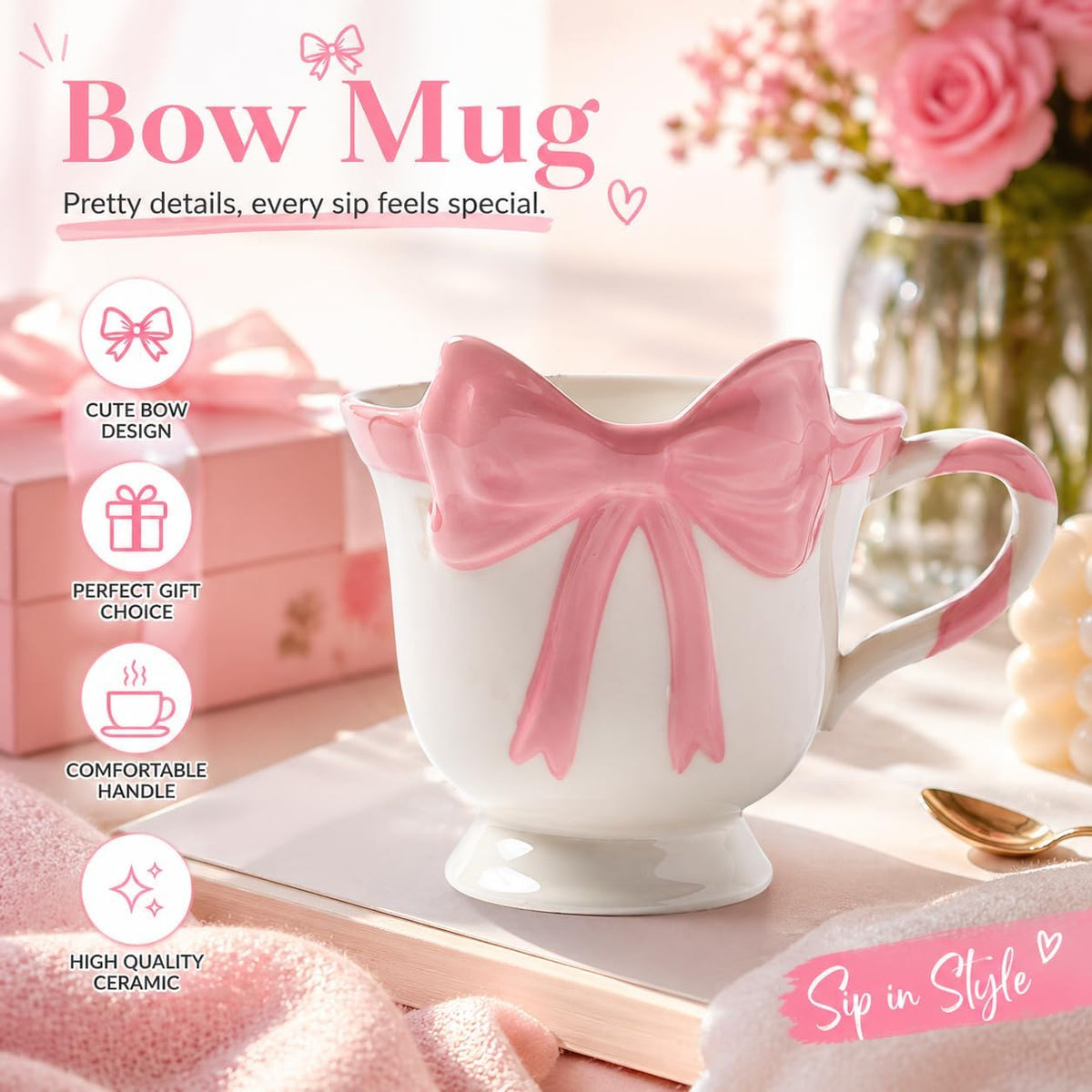 Bow Coffee Mug 12oz