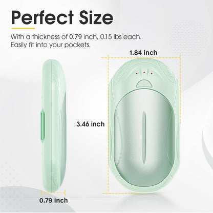 AI Hand Warmers Rechargeable 2 Pack, AI Smart Chips Electric Hand Warmers, 20Hrs Long