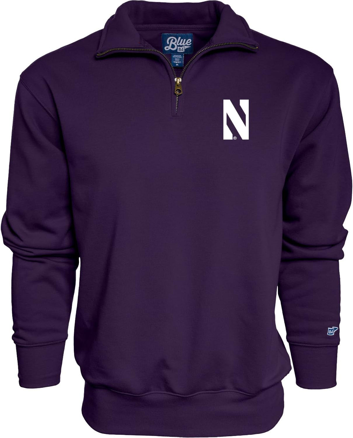 Blue 84 NCAA mens Quarter Zip Sweatshirt Icon