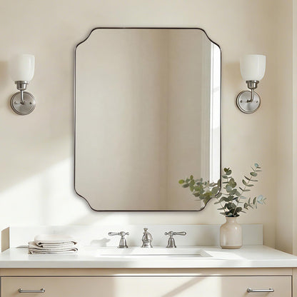 Andy Star Unique Rectangle Wall Mirror, 24"X32"