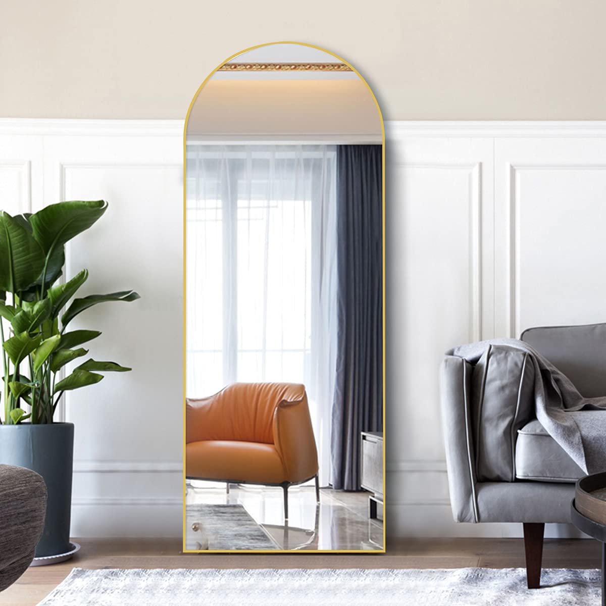 OGCAU Arched Full Length Mirror 76"x34"