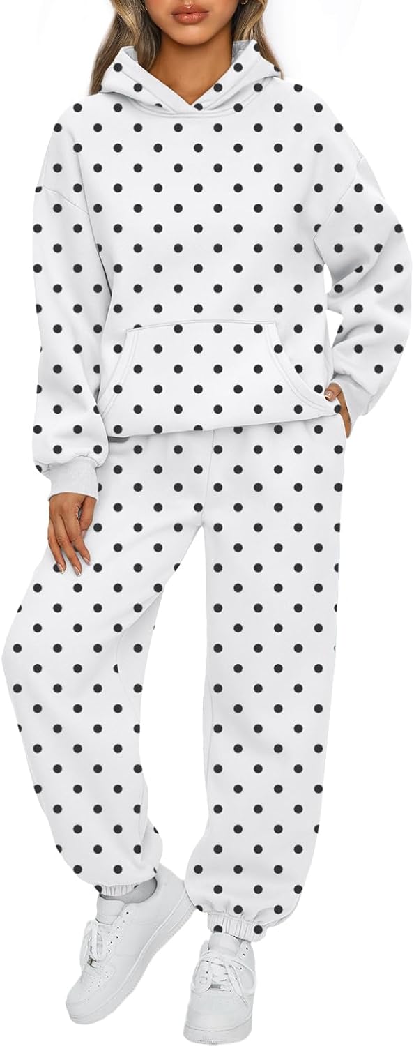 AUTOMET Womens 2 Piece Lounge Sweat Sets Fall Fashion Matching Sweatsuits