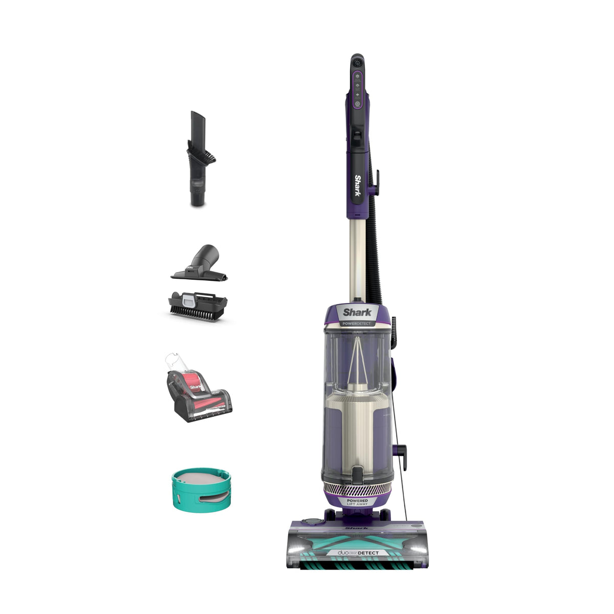 Shark AZ2002 Vertex Powered Lift-Away Upright Vacuum with Duoclean Powerfins, Self-Cleaning