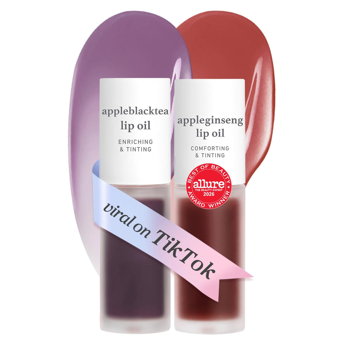 NOONI Korean Lip Oil - Applepeony - pH Color-Changing Plumping Lip Gloss
