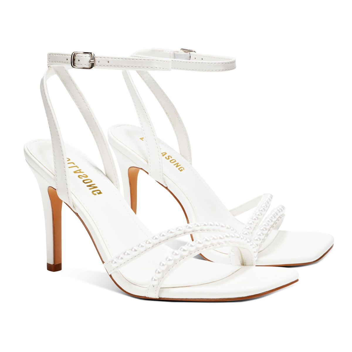 LULLASONG Strappy Ankle Strap High Heels
