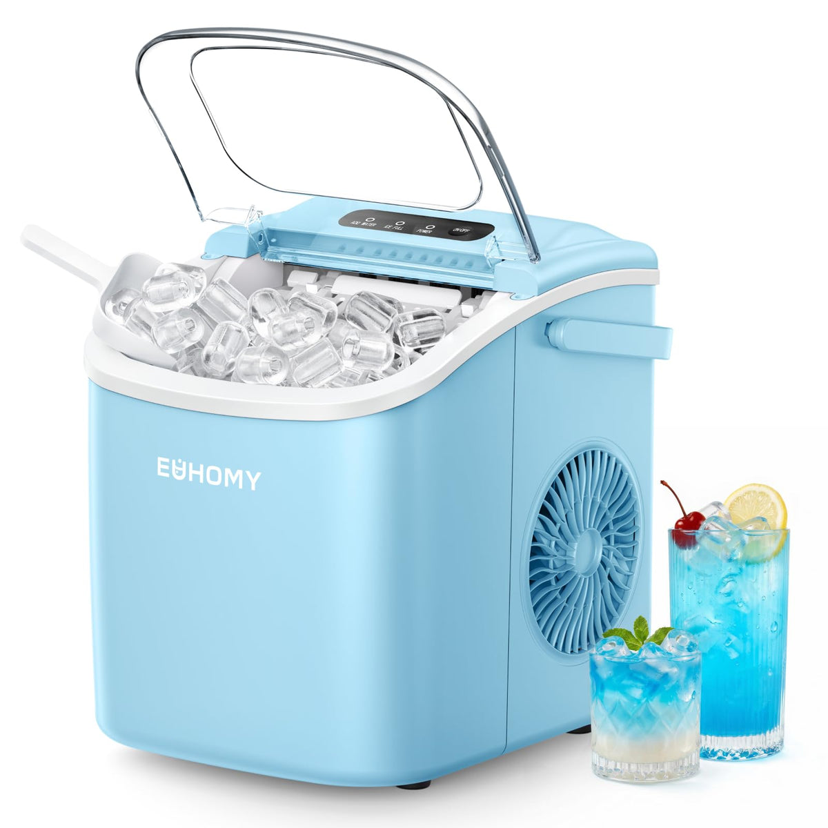 Euhomy Countertop Ice Maker Machine with Handle