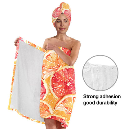 Bath Wrap and Hair Drying Towel Set – Microfiber Quick Dry