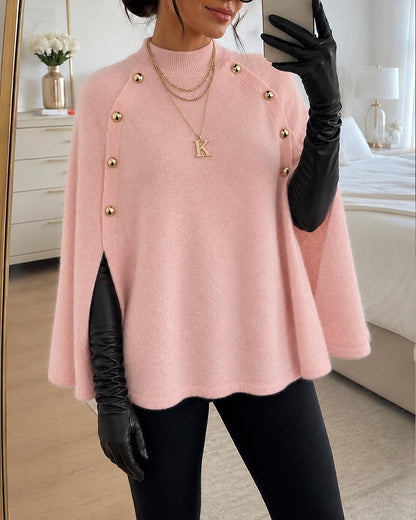 CHICME Women’s Knit Cape Sweater