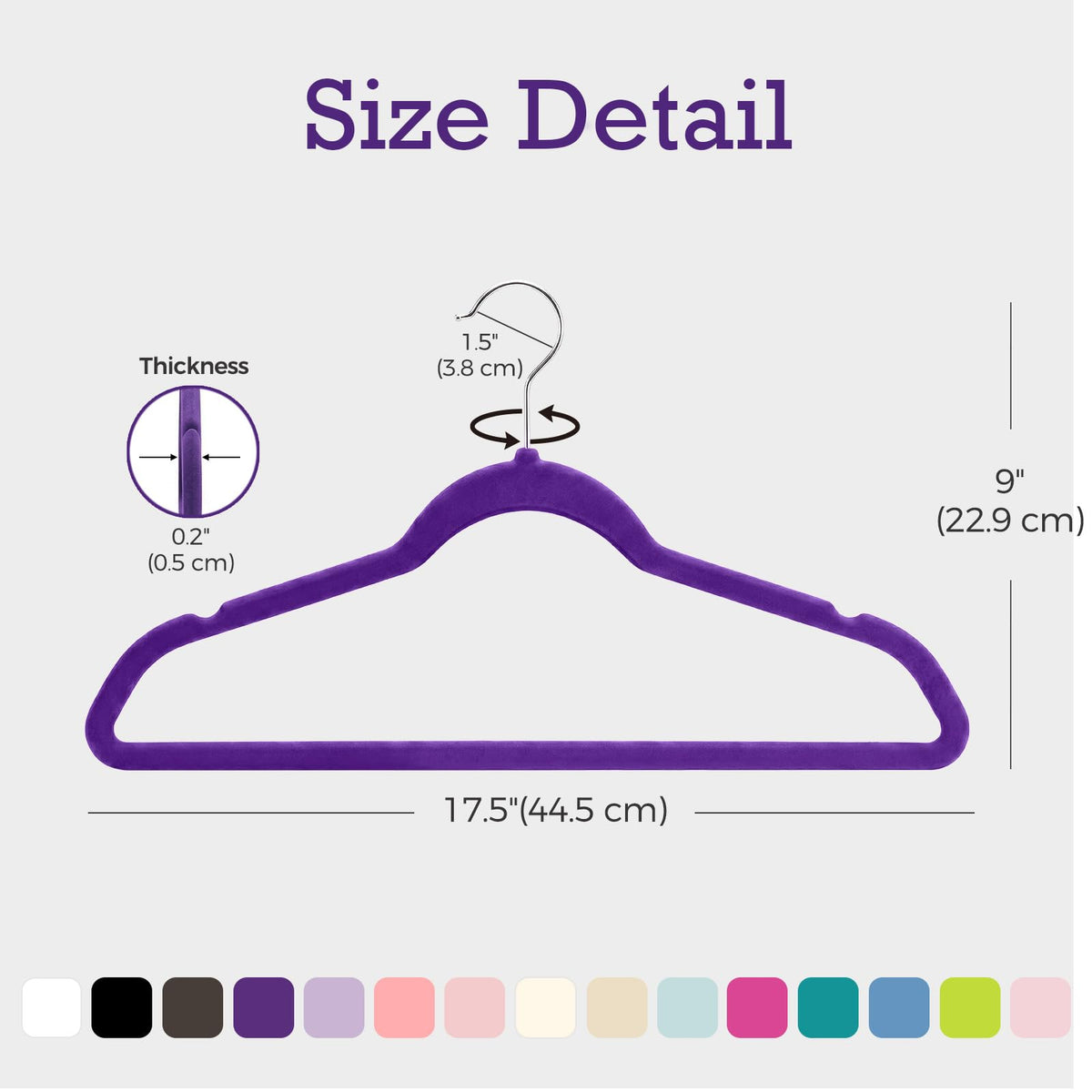 House Day Black Velvet Hangers 60 Pack