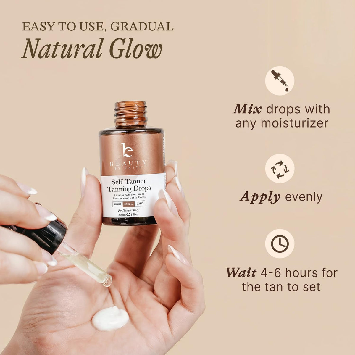 Self Tanning Drops - Usa Made with Natural & Organic Ingredients