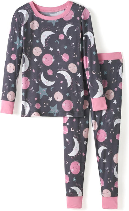 Little Sleepies Two-Piece Pajama Set, Viscose from Bamboo, Toddler Kids PJs