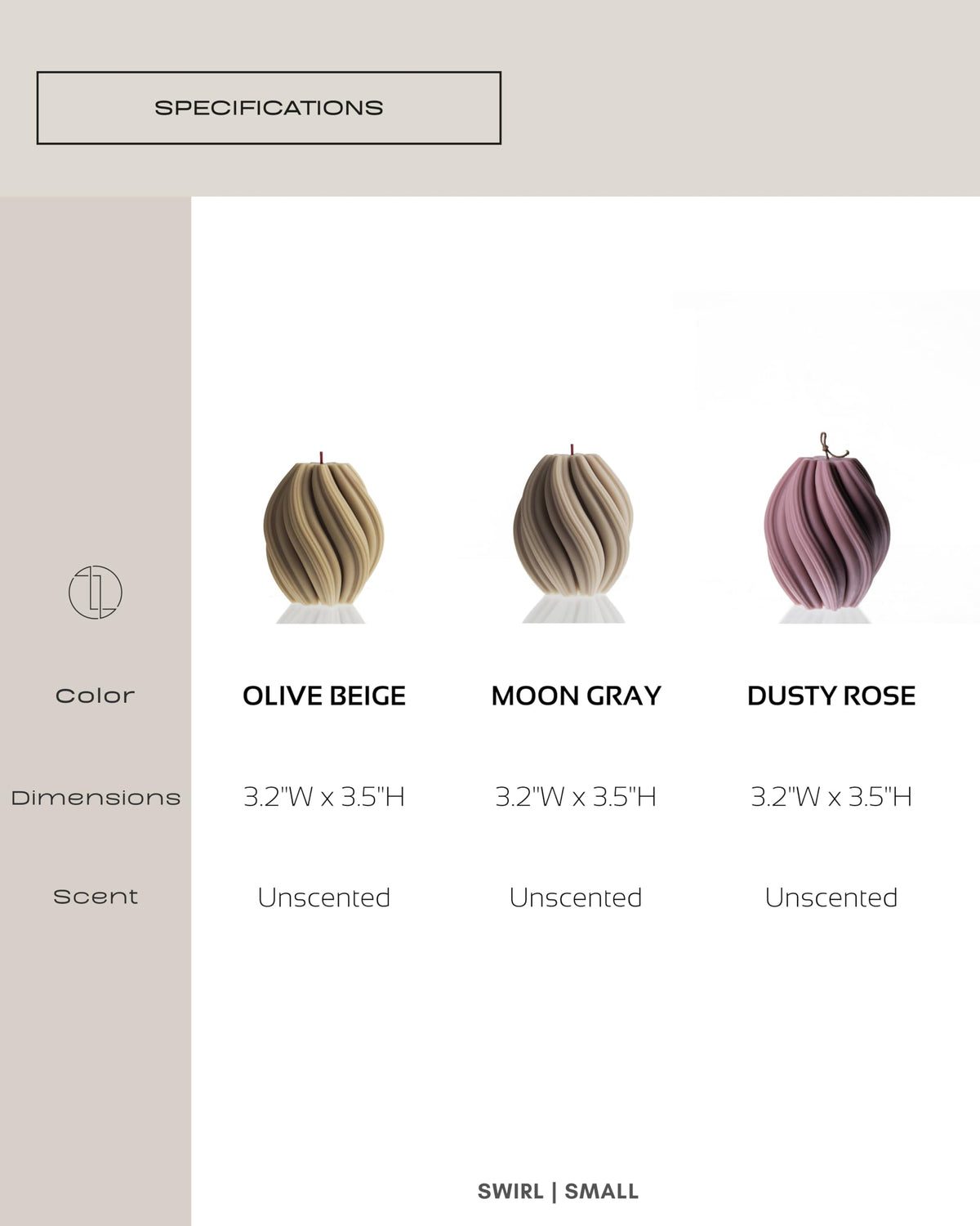 Lawa Swirl Candle
