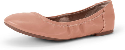 Amazon Essentials Women's Comfortable Round Toe Ballet Flats, Cushioned Memory Foam