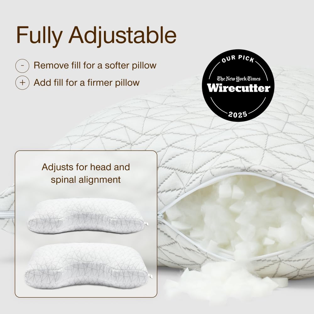 Coop Home Goods Original Adjustable Pillow, Queen Size Bed Pillows