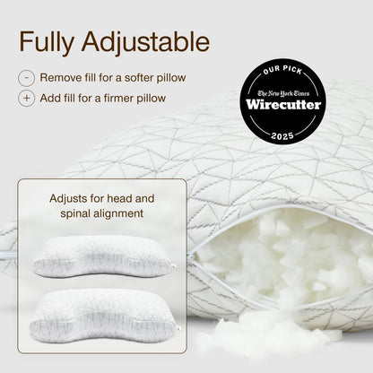 Coop Home Goods Original Adjustable Pillow, Queen Size Bed Pillows