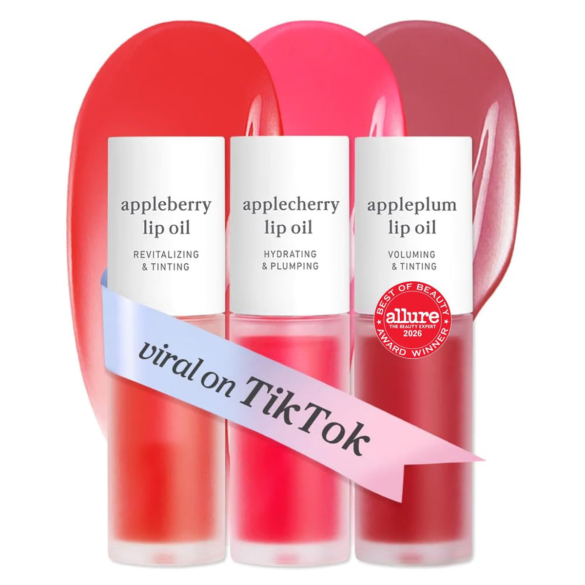 NOONI Korean Lip Oil - Applepeony - pH Color-Changing Plumping Lip Gloss
