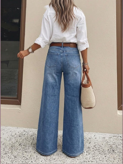 Women's High Waisted Wide Leg Jeans