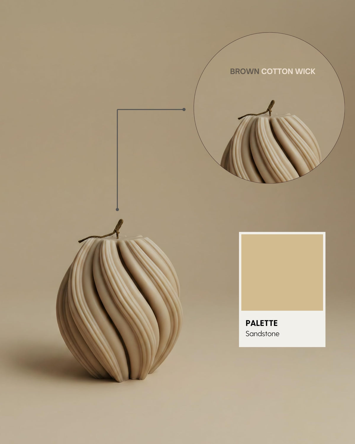 Lawa Swirl Candle