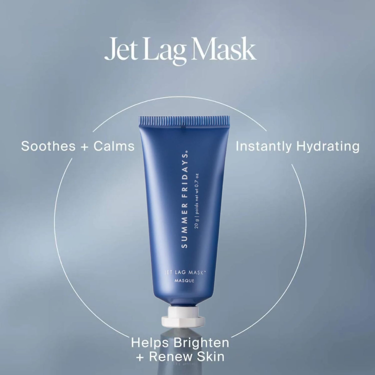 Summer Fridays Jet Lag™ Essentials - Mini Hydrating Skin Care Set With Jet Lag™ Mask, Eye Patches, Deep Hydration Face Serum & Hydration Mist - Travel Size Skincare Kit & Gift Set (4 Count)