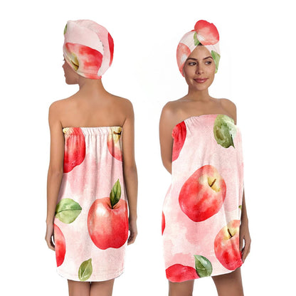 Bath Wrap and Hair Drying Towel Set – Microfiber Quick Dry