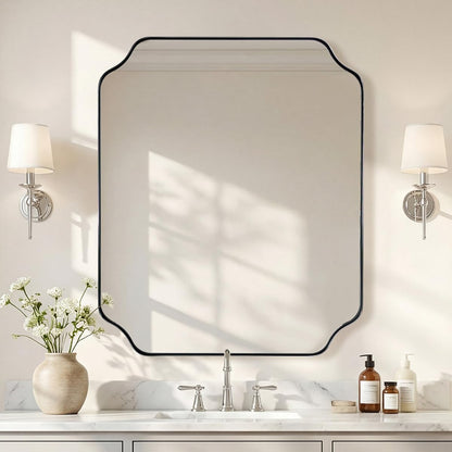 Andy Star Unique Rectangle Wall Mirror, 24"X32"