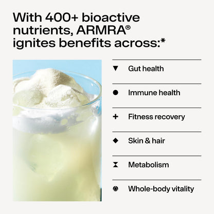 Armra Colostrum Powder | Blood Orange | Gut Health & Bloating | Skin & Hair | Immunity | Keto, Gluten & Fat-Free | 30 Servings