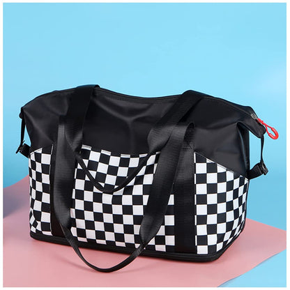Women Travel Duffel, Large Expandable Weekender Carry-on Tote
