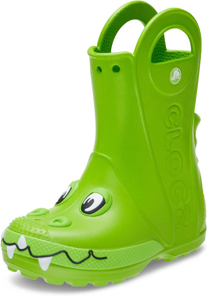 Crocs Kids' Handle It Rain Boots | Waterproof Slip On Shoes | Kids' Rain Boots