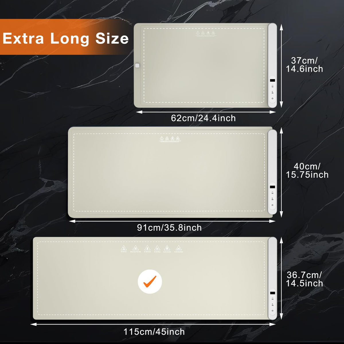 FYY Warming Mat for Food 24"x15", Rapid and Full Surface Heating