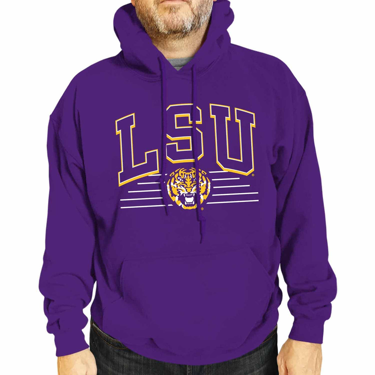 Campus Colors NCAA Overtime Classics Hooded Fleece Sweatshirt - Men Women | Officially licensed NCAA hoodie - unisex cotton poly fleece - kangaroo pocket - machine washable - S to 2XL